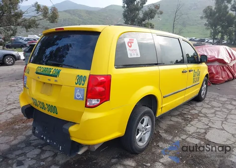 2012 Dodge Grand Caravan Se/Sxt из США, поврежденный, VIN 2C4RDGBG6CR271685